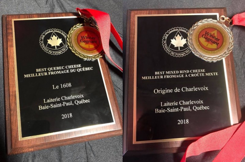 La Laiterie Charlevoix remporte deux prix nationaux